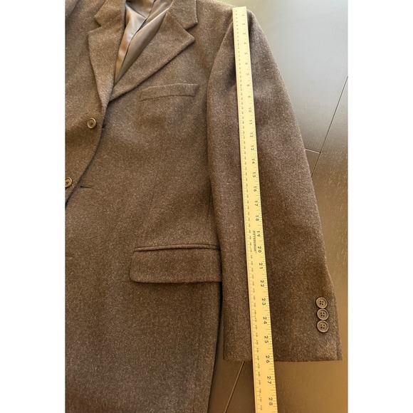 Eddie Bauer Wool Cashmere Blazer Mens 44T Dark Gray 3-Button Sport Coat Jacket - Picture 13 of 15